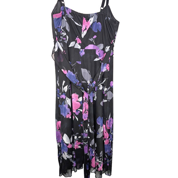 VTG Y2K Babydoll Dark Fairy Whimsigoth Rosette Square Neck Bustier Dress 8 - Picture 10 of 14